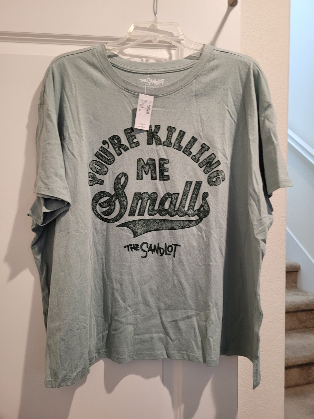 Maurices Women's Graphic Tee in Light Sage with Black Print 2x NWT